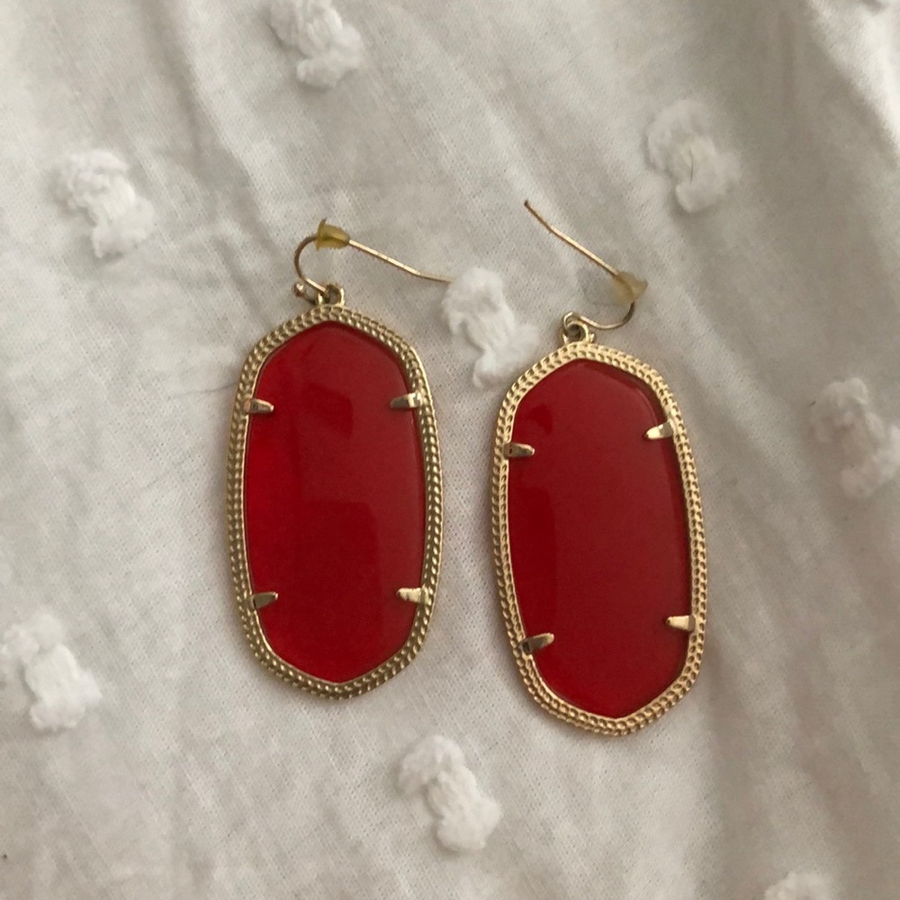 Kendra Scott red Danielle earrings